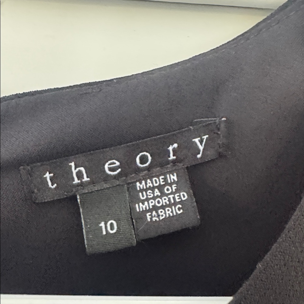 Theory new  Black Sleeveless Dress. Sz 10 - Picture 3 of 6